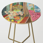 Henri Matisse Interior with Flowers & Parakeets II Side Table Gallery Image 2