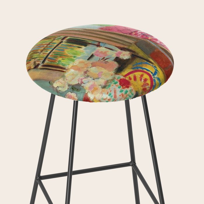 Henri Matisse Interior with Flowers & Parakeets II Stool Gallery Image 2