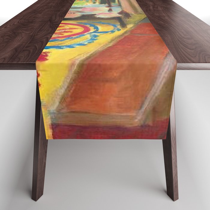 Henri Matisse Interior with Flowers & Parakeets II Table Runner Gallery Image 1