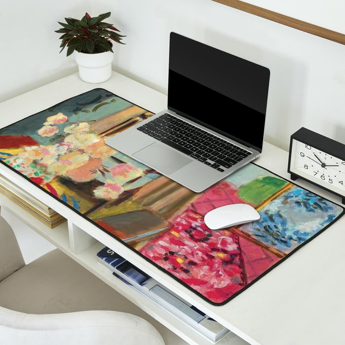 Henri Matisse Interior with Flowers & Parakeets II Desk Mat Gallery Image 2
