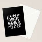 Punk Rock Saved My Life Stationery Card Gallery Image 2
