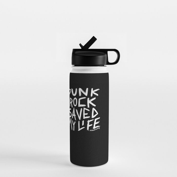 Punk Rock Saved My Life Water Bottle Gallery Image 1