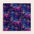 Zodiac - Watercolor Dark Wood Wall Art Gallery Image 1