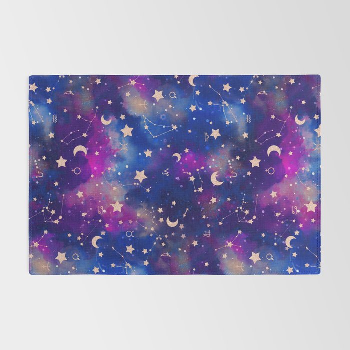 Zodiac - Watercolor Dark Rug Gallery Image 2