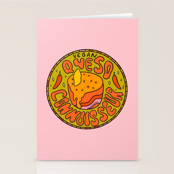 Vegan Queso Connoisseur Stationery Card Gallery Image 2