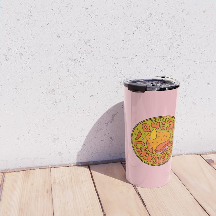 Vegan Queso Connoisseur Travel Mug Gallery Image 4