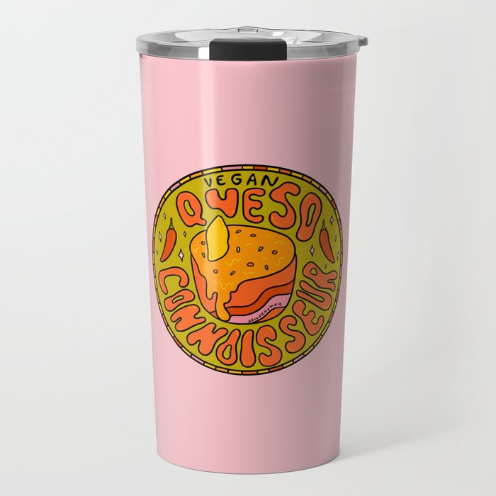 Vegan Queso Connoisseur Travel Mug Gallery Image 1