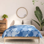 midcentury bold blue pop palette Comforter Gallery Image 3