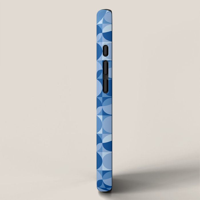 midcentury bold blue pop palette iPhone Case Gallery Image 2