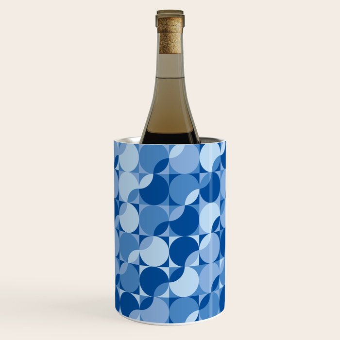midcentury bold blue pop palette Wine Chiller Gallery Image 1