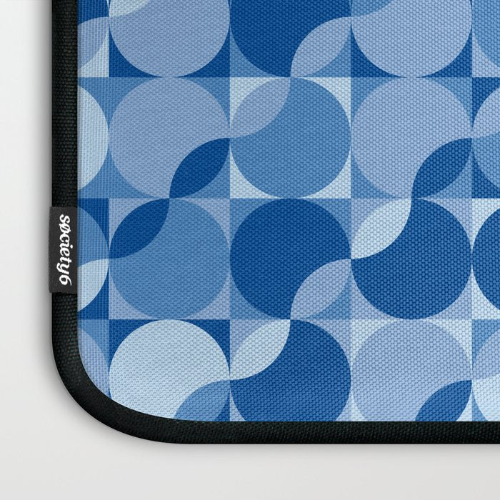 midcentury bold blue pop palette Laptop Sleeve Gallery Image 3