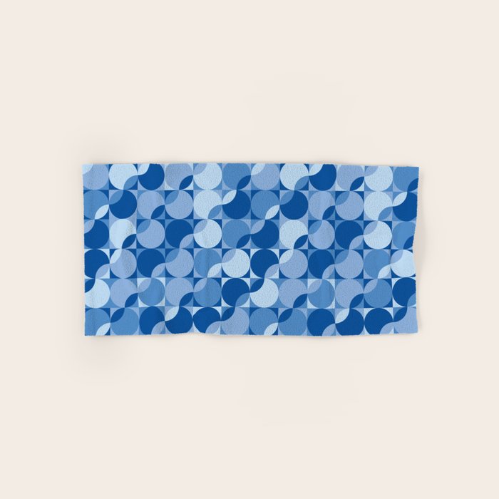 midcentury bold blue pop palette Bath Towel Gallery Image 1