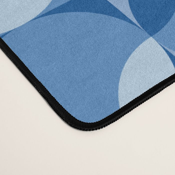 midcentury bold blue pop palette Desk Mat Gallery Image 4