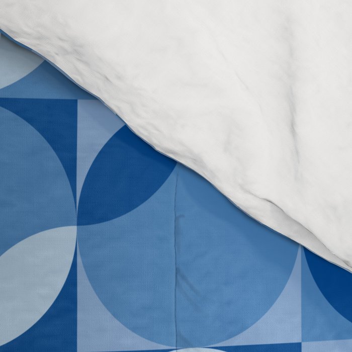 midcentury bold blue pop palette Comforter Gallery Image 4