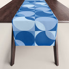 midcentury bold blue pop palette Table Runner Gallery Image 1