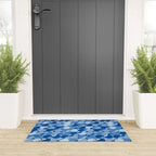midcentury bold blue pop palette Welcome Mat Gallery Image 3