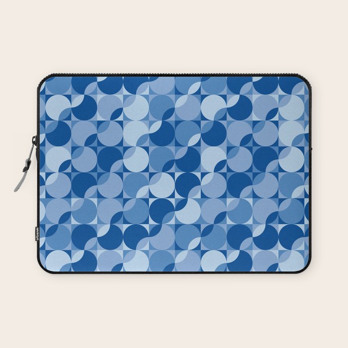 midcentury bold blue pop palette Laptop Sleeve Gallery Image 1