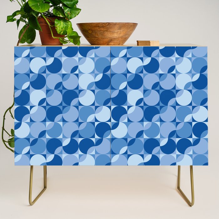 midcentury bold blue pop palette Credenza Gallery Image 1
