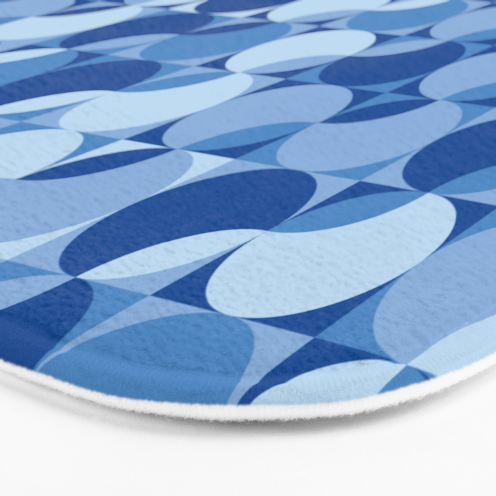 midcentury bold blue pop palette Bath Mat Gallery Image 3