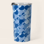 midcentury bold blue pop palette Travel Mug Gallery Image 3