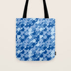 midcentury bold blue pop palette Tote Bag Gallery Image 1