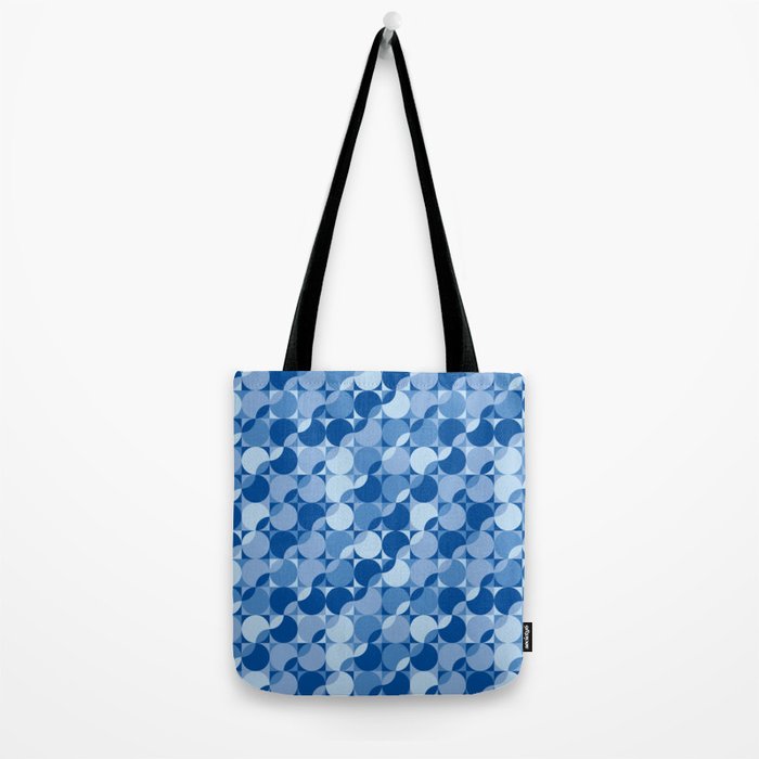 midcentury bold blue pop palette Tote Bag Gallery Image 2