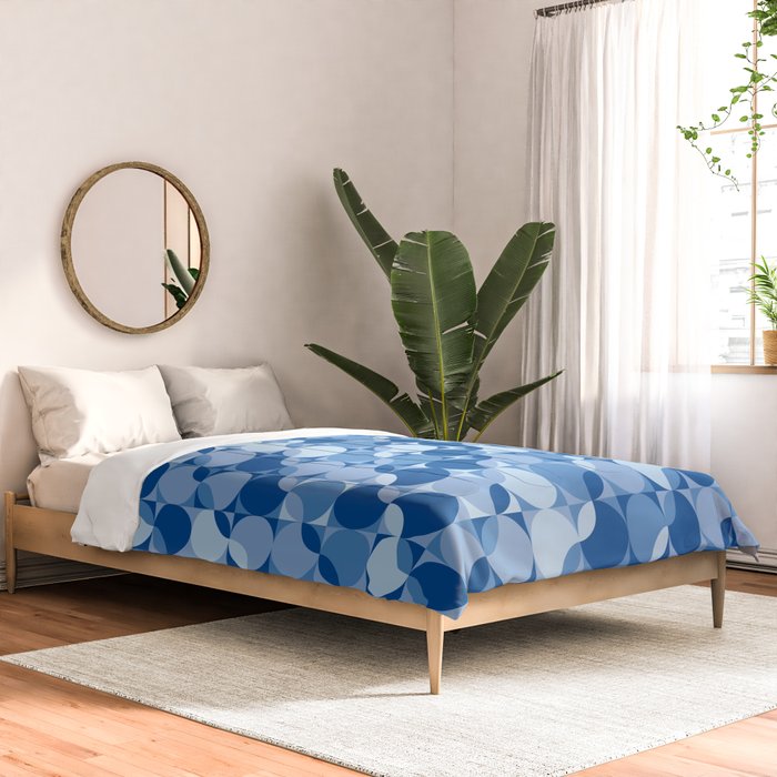 midcentury bold blue pop palette Comforter Gallery Image 2