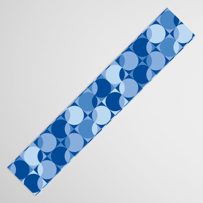midcentury bold blue pop palette Table Runner Gallery Image 3