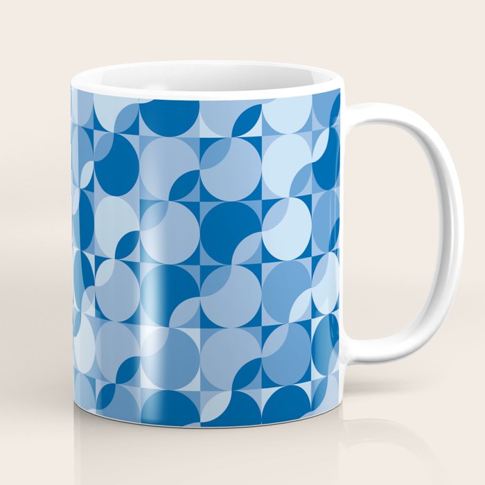midcentury bold blue pop palette Coffee Mug Gallery Image 1