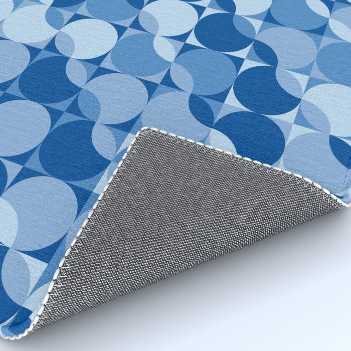 midcentury bold blue pop palette Rug Gallery Image 4