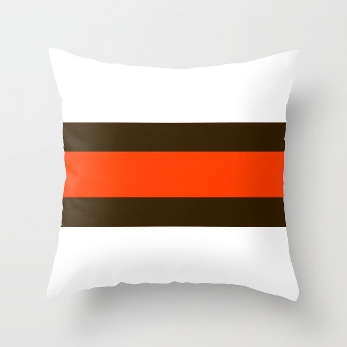 Cleveland Football Throw Pillow Gallery Image 1