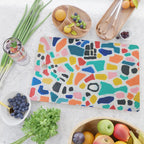Original Painting by Ejaaz Haniff Acrylic Painting Abstract Art Shapes Pattern Fun Colorful Shapes Cutting Board Gallery Image 2
