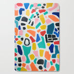 Original Painting by Ejaaz Haniff Acrylic Painting Abstract Art Shapes Pattern Fun Colorful Shapes Cutting Board Gallery Image 1