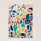 Original Painting by Ejaaz Haniff Acrylic Painting Abstract Art Shapes Pattern Fun Colorful Shapes Stationery Card Gallery Image 2