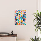 Original Painting by Ejaaz Haniff Acrylic Painting Abstract Art Shapes Pattern Fun Colorful Shapes Poster Gallery Image 2