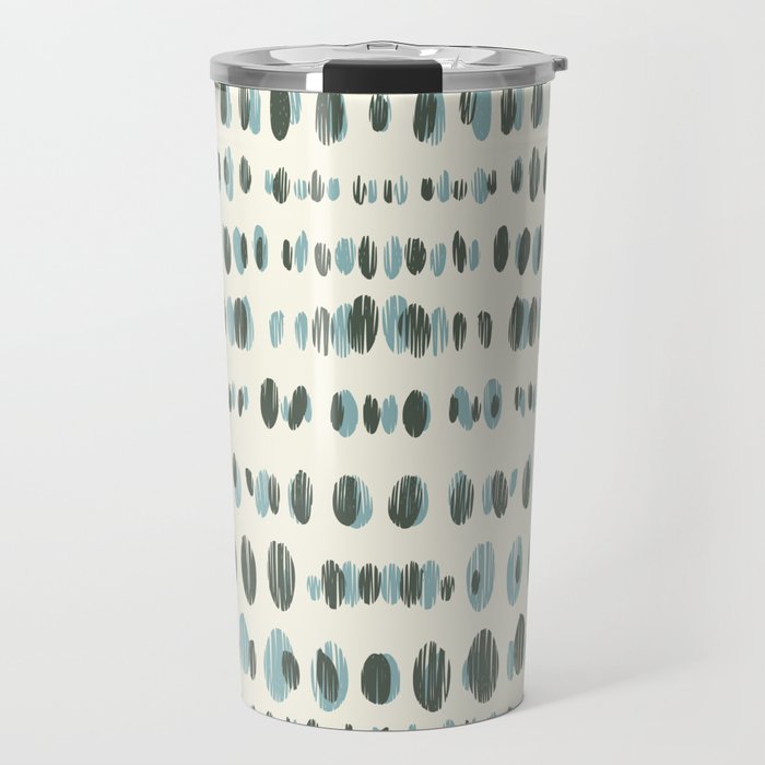 Wildlife Safari Dots blue Travel Mug Gallery Image 1