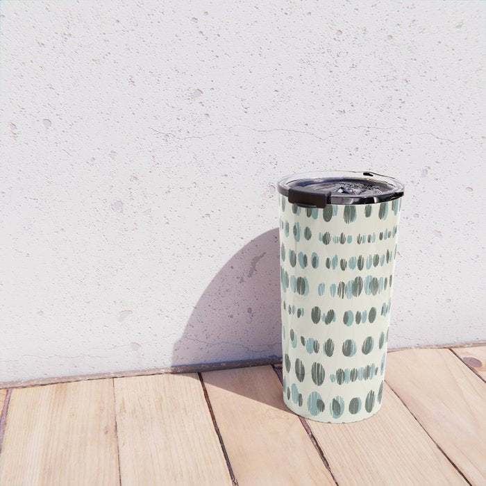 Wildlife Safari Dots blue Travel Mug Gallery Image 4