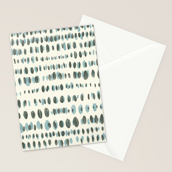 Wildlife Safari Dots blue Stationery Card Gallery Image 2