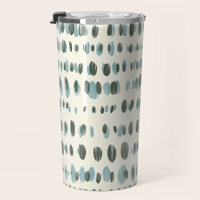 Wildlife Safari Dots blue Travel Mug Gallery Image 3