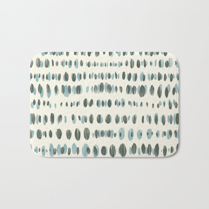 Wildlife Safari Dots blue Bath Mat Gallery Image 1