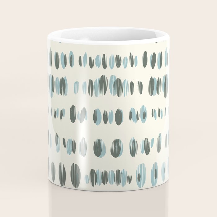 Wildlife Safari Dots blue Coffee Mug Gallery Image 4