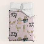 Christmas Cactus Duvet Cover Gallery Image 6