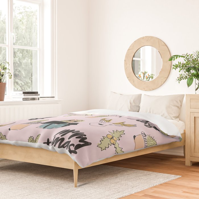 Christmas Cactus Duvet Cover Gallery Image 2