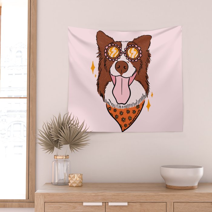 Summer Dog Wall Tapestry Gallery Image 2