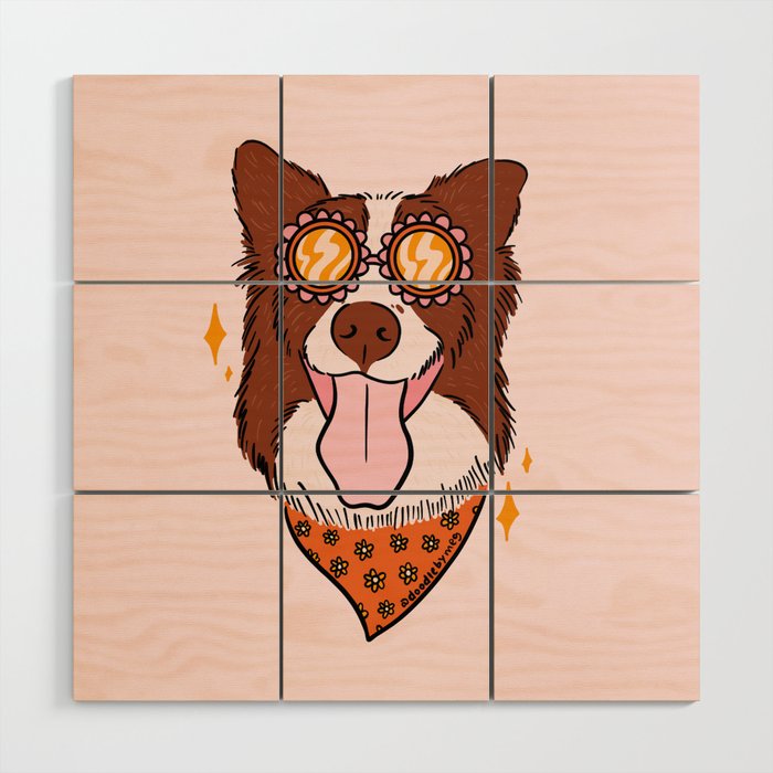 Summer Dog Wood Wall Art Gallery Image 1