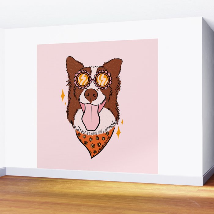 Summer Dog Wall Mural Gallery Image 2