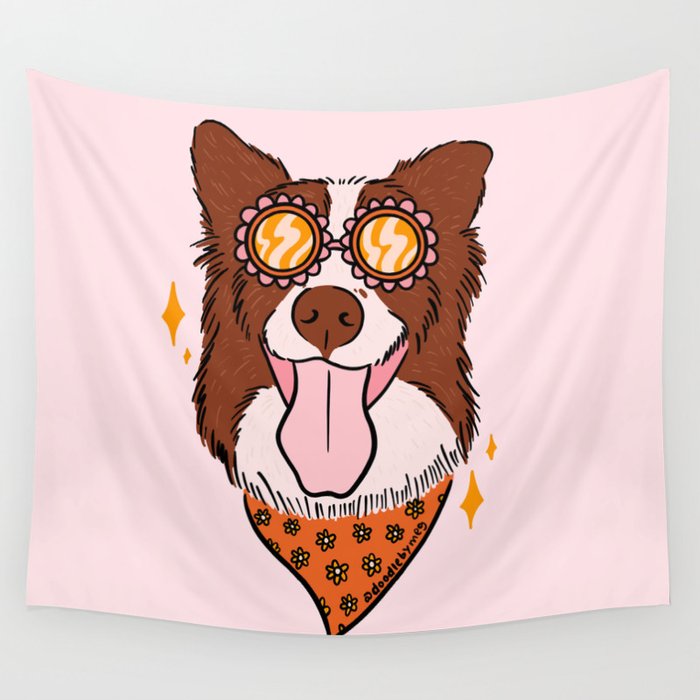 Summer Dog Wall Tapestry Gallery Image 4