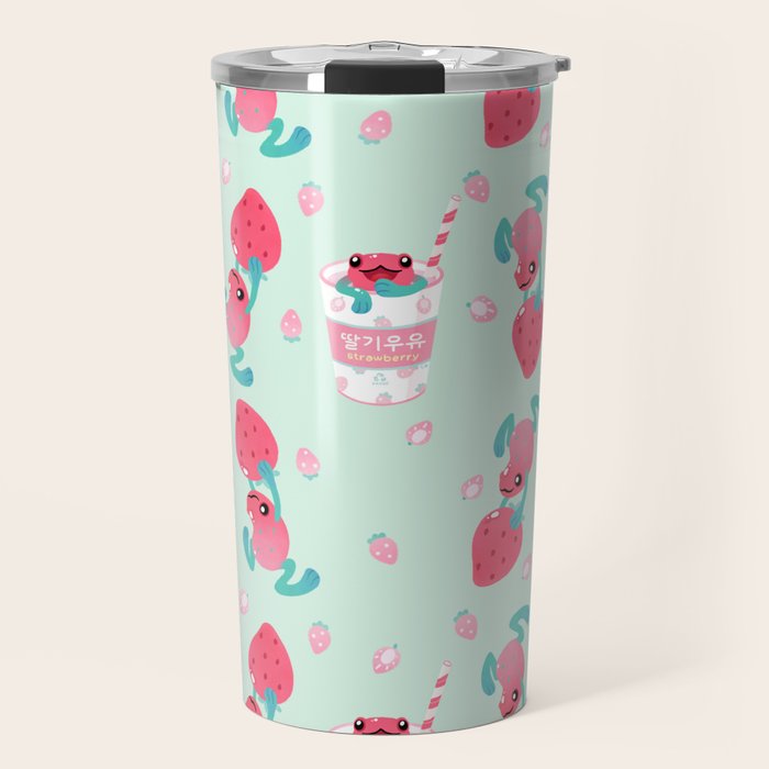Strawberry poison milk 2 Travel Mug Gallery Image 1