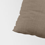 Cozy Linen Effect in Coffee Liqueur Brown Pillow Sham Gallery Image 4