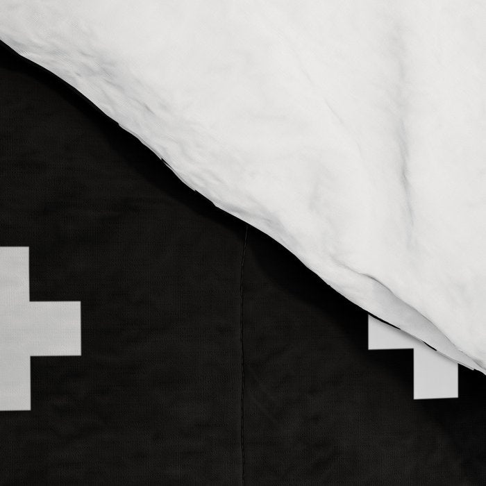 Swiss Cross Black Small Comforter Gallery Image 4